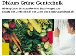 Diskurs Grüne Gentechnik / Download  bei BMVEL