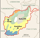 Infografik: Die größten Volksgruppen in Afghanistan / DIE ZEIT 42/ 7.10.04