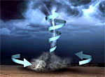 Tornados: Infos beim WDR-Schulfernsehen