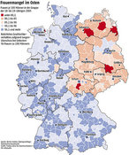Infografik: Frauenmangel im Osten; Großansicht [FR]