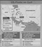 Infografik: US-Flotte im Golf von Oman