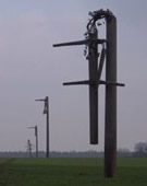 geknickte Strommasten im Münsterland, Schneechaos im Nov.2005, Wikipedia