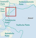 Erdplatten in der Region Japan:  Grafik Großansicht