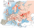 Kontamination des Bodens durch Tschernobyl-Strahlung:  FR-Grafik