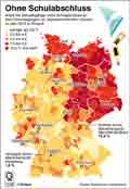 Ohne Schulabschluss / Globus Infografik 10168 vom 19.03.2015