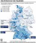 Haushaltseinkommen_DE Kreise 2016: Globus Infografik 12767/ 12.10.2018